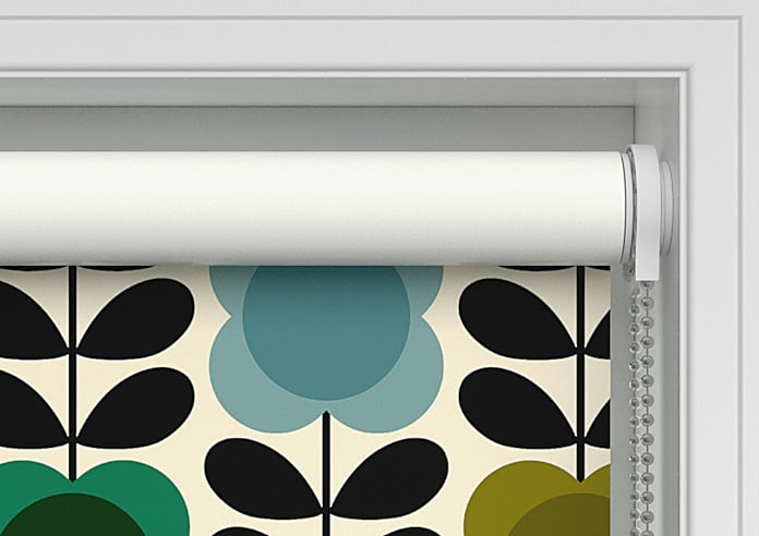 Orla Kiely Spot Flower Stem, Blue & Green - Twist&Fit Roller Blind - Image 10